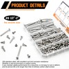 Dianrui 200 PCS 304 Stainless Steel Screws, #8 Wood Screws