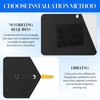 3-Pack Magnetic Board for Wall for Magnets -12.6" Heavy-Duty Metal