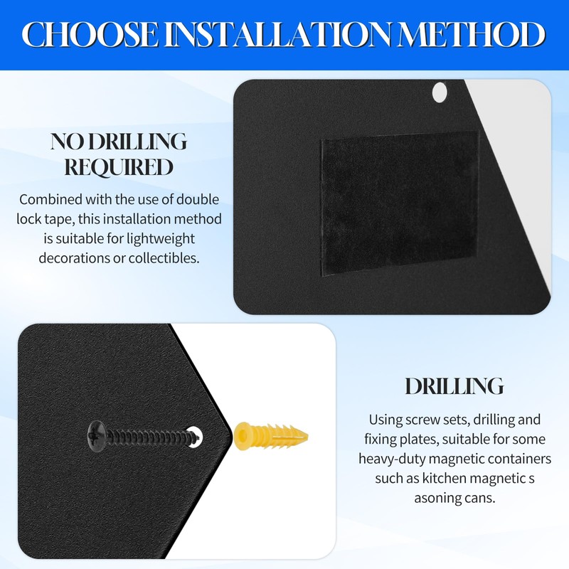 3-Pack Magnetic Board for Wall for Magnets -12.6" Heavy-Duty Metal