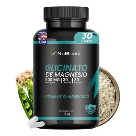 Glicinato Magnesio Nuboost 500 Cápsulas