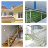 4 Pcs Handrail End Caps Stainless Steel Round Handrail End
