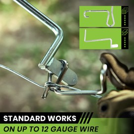 Saker Fence Wire Tensioning Tool for Turnbuckles Barb Wire Tensioner with 304 Stainless Steel for Fast Tighting Metal Fence Post and Garden Fence Wire（Tighteners Handle）