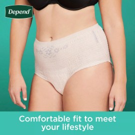 Depend Fresh Protection Incontinence Underwear for Women, XXL, 44 ct.