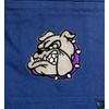 Purple Collar Bulldog Head Children Movie Embroidered Sew on Patches