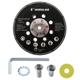 1 Pair of Sanding Discs for Makita BO6030 & BO6040 Festool RO1 ES150 ET2 17 Holes 6" Hook and Loop Sanding Discs