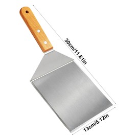 Stainless Steel Griddle Grill Spatula, Large Burger Spatula, Extra Wide Spatula with Beveled Edges, Extra Large Griddle Accessories for Grilling BBQ Flat Top Grill