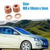 A ABSOPRO Pack of 30 Copper Flat Discs Universal M8