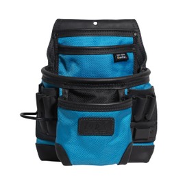 OX Tools Ultimate 10 Pocket Leather & Nylon Fastener Pouch, Top-Grain Leather & Kevlar Reinforcements