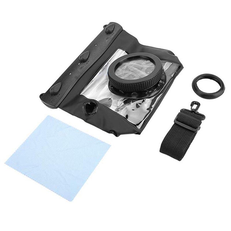 Underwater Housing 20 m for Canon Nikon DSLR Cameras (Black)