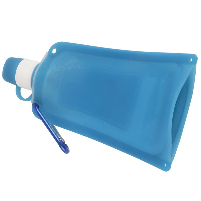 500ml Portable Foldable Water Bottles Collapsible Silicone Water Pouch for