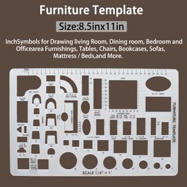Funstreet Architectural Drafting Tools, 3 PCS Templates，Reusable Stencils for Drawing & Drawing Tools