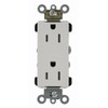Leviton TDR15-W 15 Amp, 125 Volt, Decora Plus Duplex Receptacle,