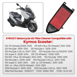 Air filter HFA5001 for Kymco 150 200i DD i.e. 1999-2015, SUPER 8 125/150 2010-2014, Agility City 125 150 200, 1723CLEJ3E10 17211-KHB4-9000 00162377