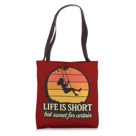 Retro Life Short Sweet Summer Happy Apparel Gifts Tote Bag