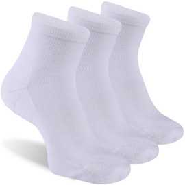 RTZAT Men 90% Merino Wool Ankle Business Casual Moisture Wicking Arch Support Everyday Lightweight Thin Wool Socks, White, X-Large