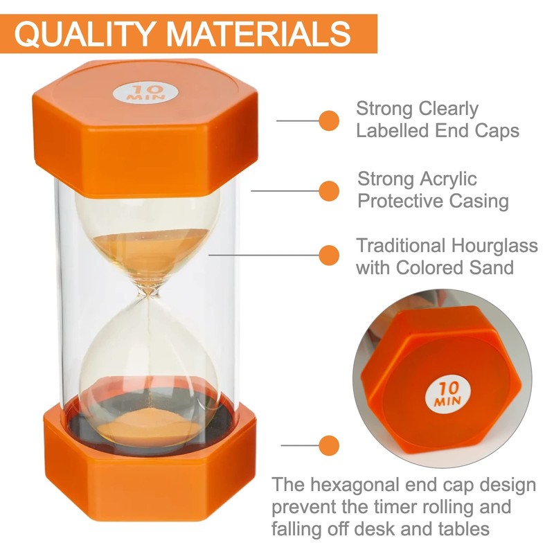 Jumbo Sand Timer for Kids- Colorful and Attractive-Easy to Operate-