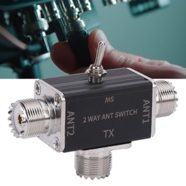 Manual Antennae Transfer Switch, SO239 Interface 1 Input 2 Output 2 Way Antennae Switch 100W