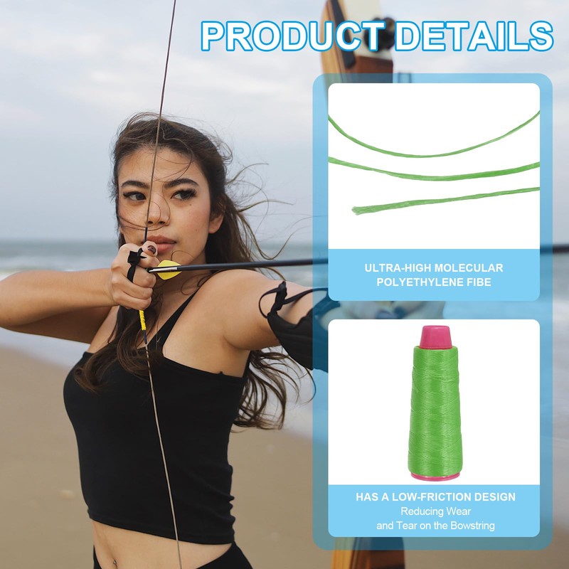 sourcing map Archery Recurve Bow String Serving Thread 120 Yard