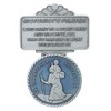 Saint Christopher Lead Free Pewter with Beautiful Blue Enamel Auto