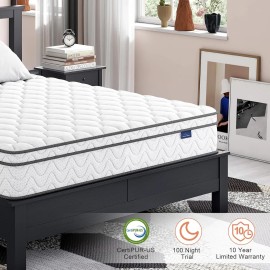 Unbranded 9" 10" Twin Full Queen King Size Mattress Hybrid Foam Pocket Coils Bed In a Box - 9 inch Twin XL