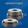 cuttable Wall Split Flange, Split ABS Lightweight Escutcheon Cover Plate,Chrome,for