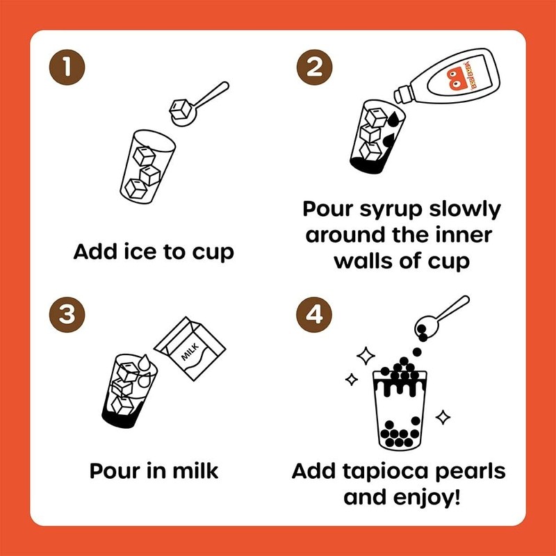 Bobi Boba Extra-Rich Brown Sugar Syrup, Great for Bubble Tea,