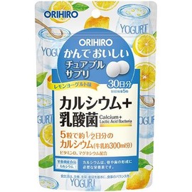 オリヒロ かんでおいしいチュアブルサプリ カルシウム レモンヨーグルト味 １５０粒