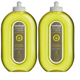 Method Squirt & Mop Hard Floor Cleaner - Lemon Ginger - 25 Fl Oz (Pack of 2)