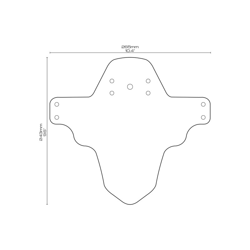 Mudguard - Born to Be Rider Blue