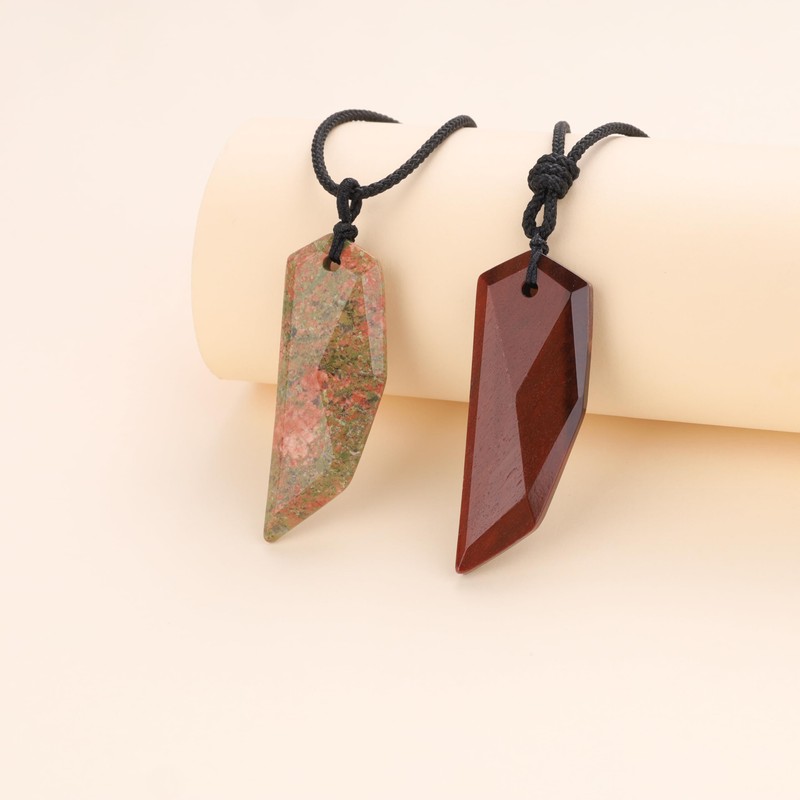 Coai Tiger’s Eye Wolf Fang Necklace, red