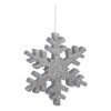 Vickerman L134907 Snowflake with Glitter, 36", Silver