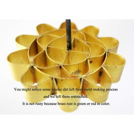 IAMSIAMZ DOK JOK Cookie Bouquet Sunflower 3.0 Inch Diameter Crispy Biscuit Mould Brass Blossom Lotus Flowers Shaped Mold Maker