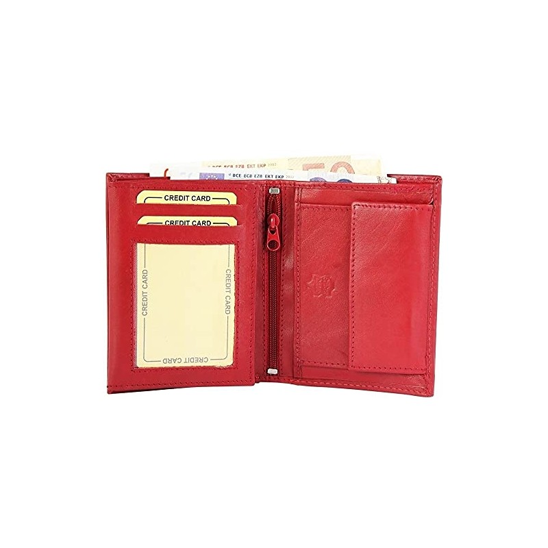 Akzent 3000314 Men's Wallet Real Leather Portrait Format 12 x