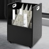 Mobile 20 Slots Blue Print Storage Organizer,Construction Plan Holder,Black