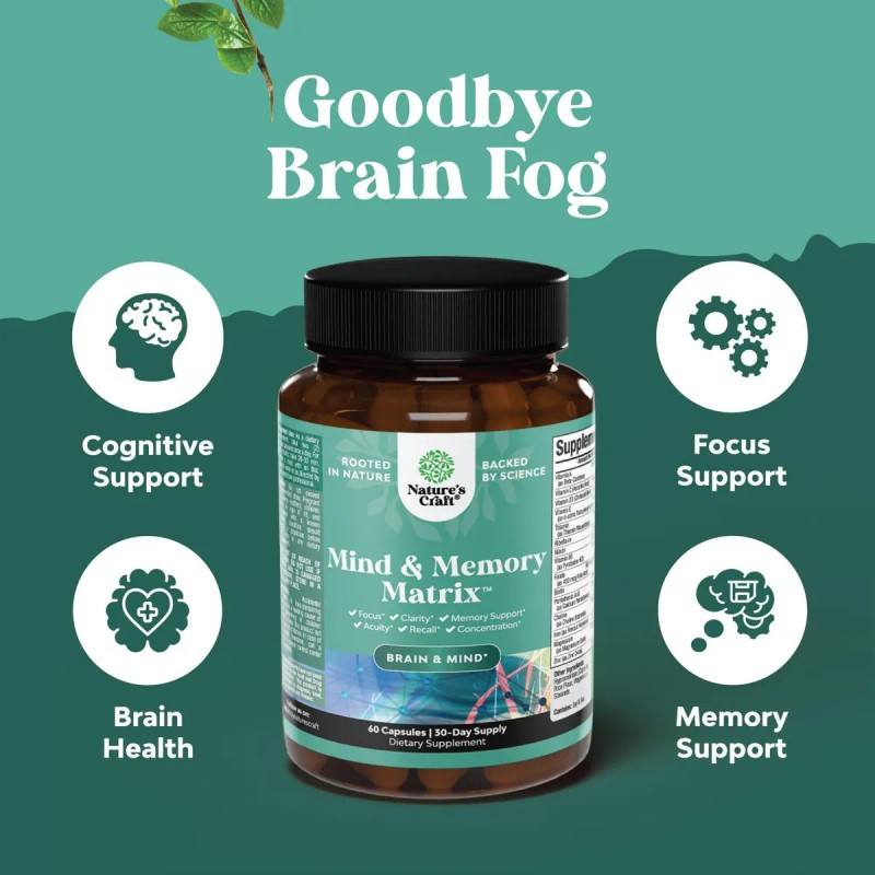 Natures Craft Multivitamnico Cpsulas Botella 60 Unidades Mind Memory Matrix