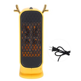 Portable Electric Heater Fast Heating Safe Silent Compact Desk Heater for Office Use Yellow US Plug 110V