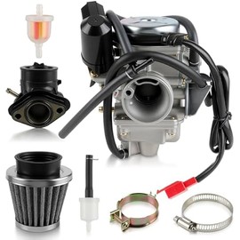 Carbhub GY6 150cc Carburetor GY6 24mm Carb for Kazuma Taotao Roketa SunL Baja Eagle Chinese Go Kart Carb with Air Filter Carb for 150cc Scooter Carburetor ATV 150cc Carburetor TaoTao 150cc Carburetor