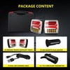 Ciascy 2PCS Rechargeable Magnetic Wireless LED Trailer Rear Lights Kit,