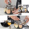 Heiegdr Spice Jars with Rack, Revolving Spice Rack Organizer Countertop