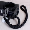Dog Collar and Leash Set, Heavy Duty Nylon Braided Rope