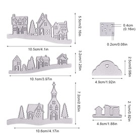 UYUYong Cutting Dies Scrapbooking Metal Embossing Stencils Cutting Dies House Shape Cutting Dies Cutting Dies for DIY Album Scrapbooking Cards Decoration Children's Puzzle