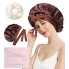 WELROG Silk Bonnet Sleep Cap, 100% Mulberry Silk Bonnet, Sleep