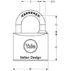 YALE Y1100060080X Y110 Series Lock Brass MM 60, Silver