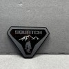 UsaStandard 2x Car Fender Sasquatch Big Foot Emblem Badge M-Black