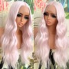 QD-Tizer Ice Pink Body Wave Lace Front Wigs Glueless HD