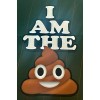 Avery I Am The Poop, Smiling Poop Emoji Sticker -