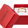 meditoys Stainless Steel Ring for Women Rose Gold with Ice