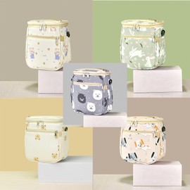 Boxonly Blue Bunny Handlebar Bag for Kids - 8" x 5" Bike Basket Accessory for Balance Bikes, Tricycles & Scooters