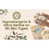 Esponja Baño Orgánica Algodón Orgánico Corporal Natural Ultrasuave Ducha Exfoliante