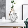 Yumyolk Classic Analogue Alarm Clock with Snooze Function, Vintage Quiet